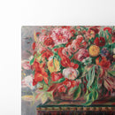 Corbeille de fleurs (1890) - Pierre-Auguste Renoir - Canvas Print