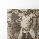 Está Umd. …pues, Como digo…eh! Cuidado! si no! (You understand…well, as I say…eh! Look out! otherwise…) (1796-1797) - Francisco de Goya - Canvas Print
