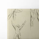 Four studies of crucified figures - Peter Paul Rubens - Canvas Print