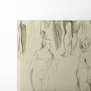Studies of standing female nudes and a pair of feet - Peter Paul Rubens - Canvas Print