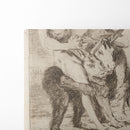 Miren que grabes! (Look how solemn they are!) (1796-1797) - Francisco de Goya - Canvas Print