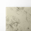 Five studies of men’s heads, four in profile - Peter Paul Rubens - Canvas Print