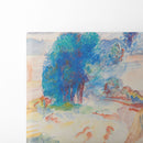 Arbres au bord de l’eau et voilier (circa 1895) - Pierre-Auguste Renoir - Canvas Print