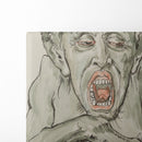 Bust of the devil with an open mouth (1890) - Jan Matejko - Canvas Print