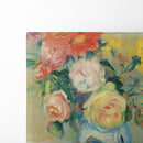 Vase De Roses Et Dahlias - Pierre-Auguste Renoir - Canvas Print
