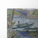 Fishing in Spring, the Pont de Clichy (Asnières) (1887) - Vincent van Gogh - Canvas Print - UAIO LMT