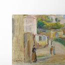 Vue de village, Route à Cagnes (1905) - Pierre-Auguste Renoir - Canvas Print