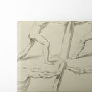 Studies of two figures pushing against a pillar - Peter Paul Rubens - Canvas Print