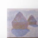 Haystacks (Effect of Snow and Sun) (1891) - Claude Monet - Canvas Print