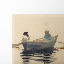 Two Girls in a Rowboat (1880) - Winslow Homer - Canvas Print