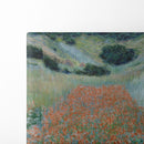 Poppy Field in a Hollow near Giverny (1885) - Claude Monet - Canvas Print
