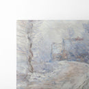 L’entrée de Giverny sous la neige (1885) - Claude Monet - Canvas Print