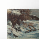 Effet De Neige - Gustave Courbet - Canvas Print