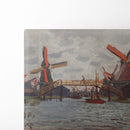 Mills at Westzijderveld near Zaandam (1871) - Claude Monet - Canvas Print
