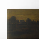 Farming Village at Twilight (1884) - Vincent van Gogh - Canvas Print