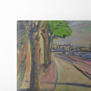 Trees By The Canal (1908) - Edvard Munch - Canvas Print