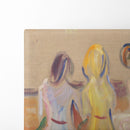 Three Seated Young Women (1906–07) - Edvard Munch - Canvas Print