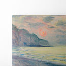 Soleil couchant, temps brumeux, Pourville (1882) - Claude Monet - Canvas Print