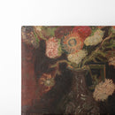 Vase with Chinese asters and gladioli (1886) - Vincent van Gogh - Canvas Print