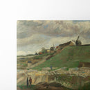 The hill of Montmartre with stone quarry (1886) - Vincent van Gogh - Canvas Print