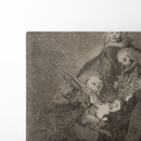 Qual la descañonan! (How they pluck her!) (1796-1797) - Francisco de Goya - Canvas Print