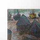 Boats on the Beach at Étretat (1885) - Claude Monet - Canvas Print