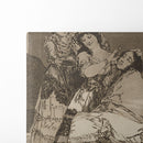 Le descañona. (She fleeces him.) (1796-1797) - Francisco de Goya - Canvas Print