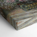 Fleurs dans un pot (Roses et brouillard) (1878) - Claude Monet - Canvas Print