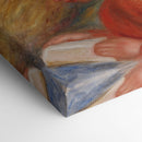 Young Woman Reading (Jeune femme lisant, buste) (c. 1909) - Pierre-Auguste Renoir - Canvas Print