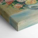 Vase De Roses Et Dahlias - Pierre-Auguste Renoir - Canvas Print