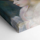Young Girl in a Pink-and-Black Hat (ca. 1891) - Pierre-Auguste Renoir - Canvas Print
