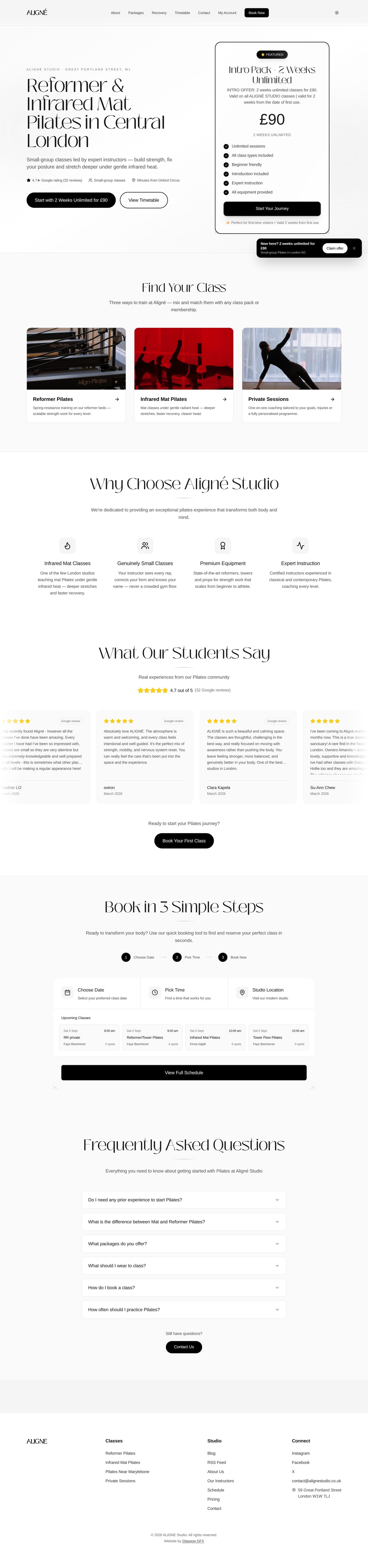 Aligné Studio — Brand Identity & Launch Campaigns detail