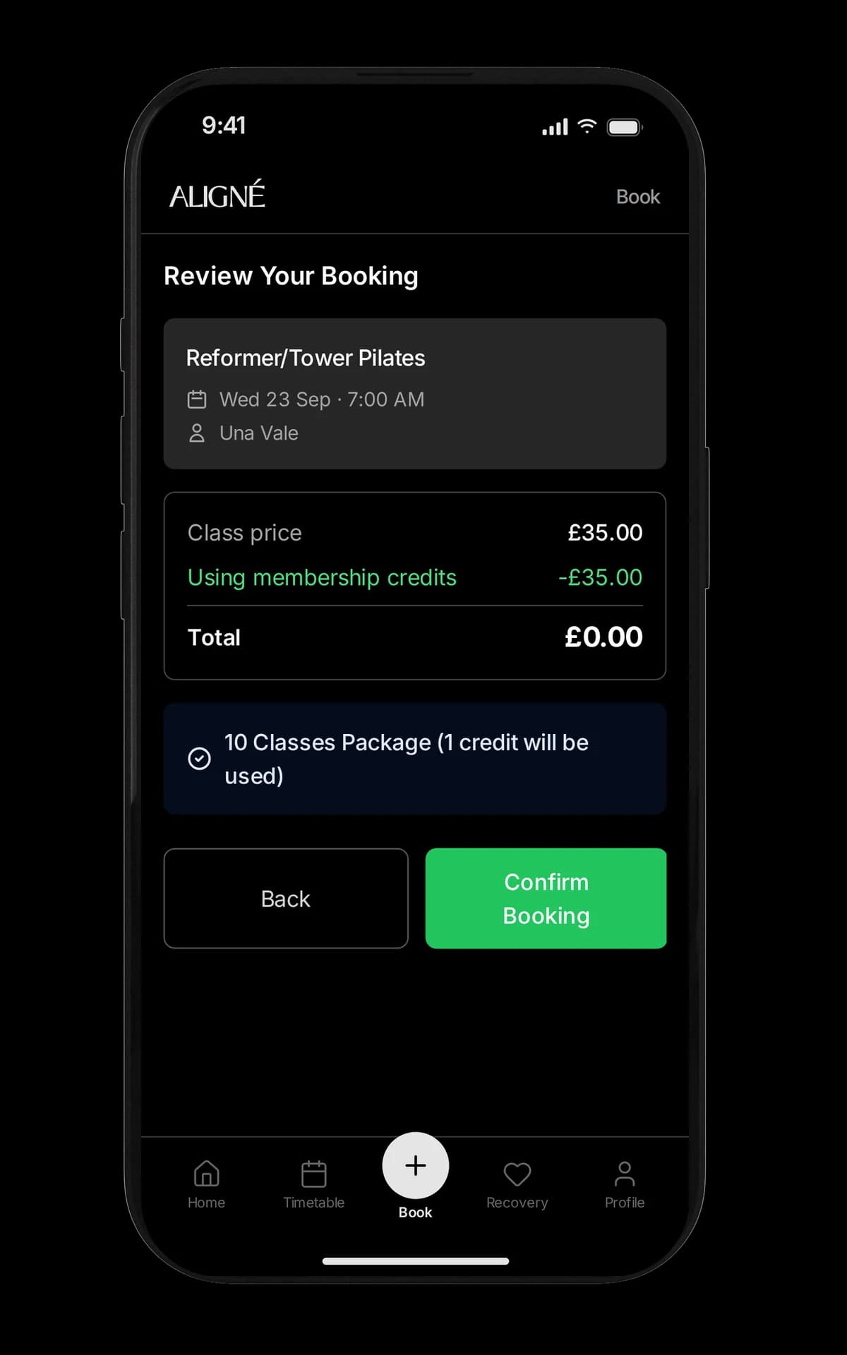Aligné Studio: Custom Booking System