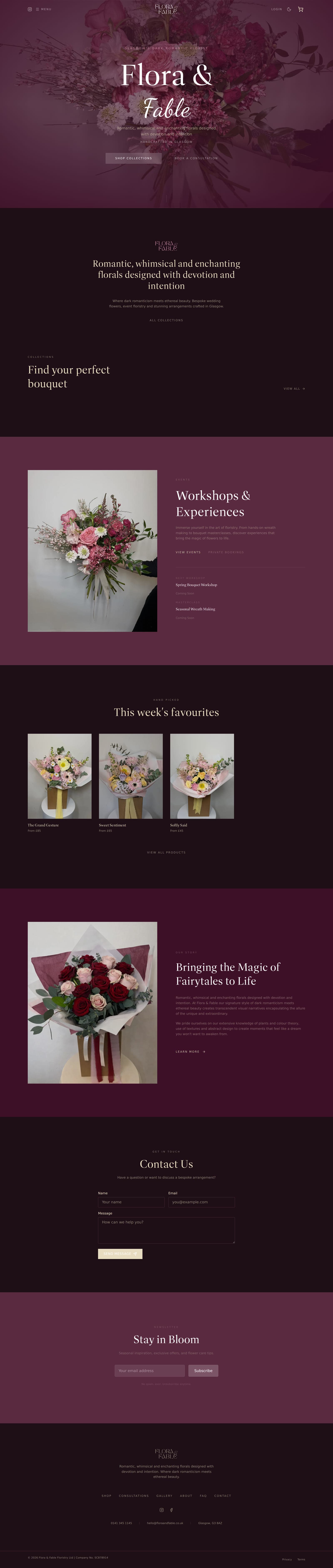 Flora & Fable Floristry — Brand Identity & Design System