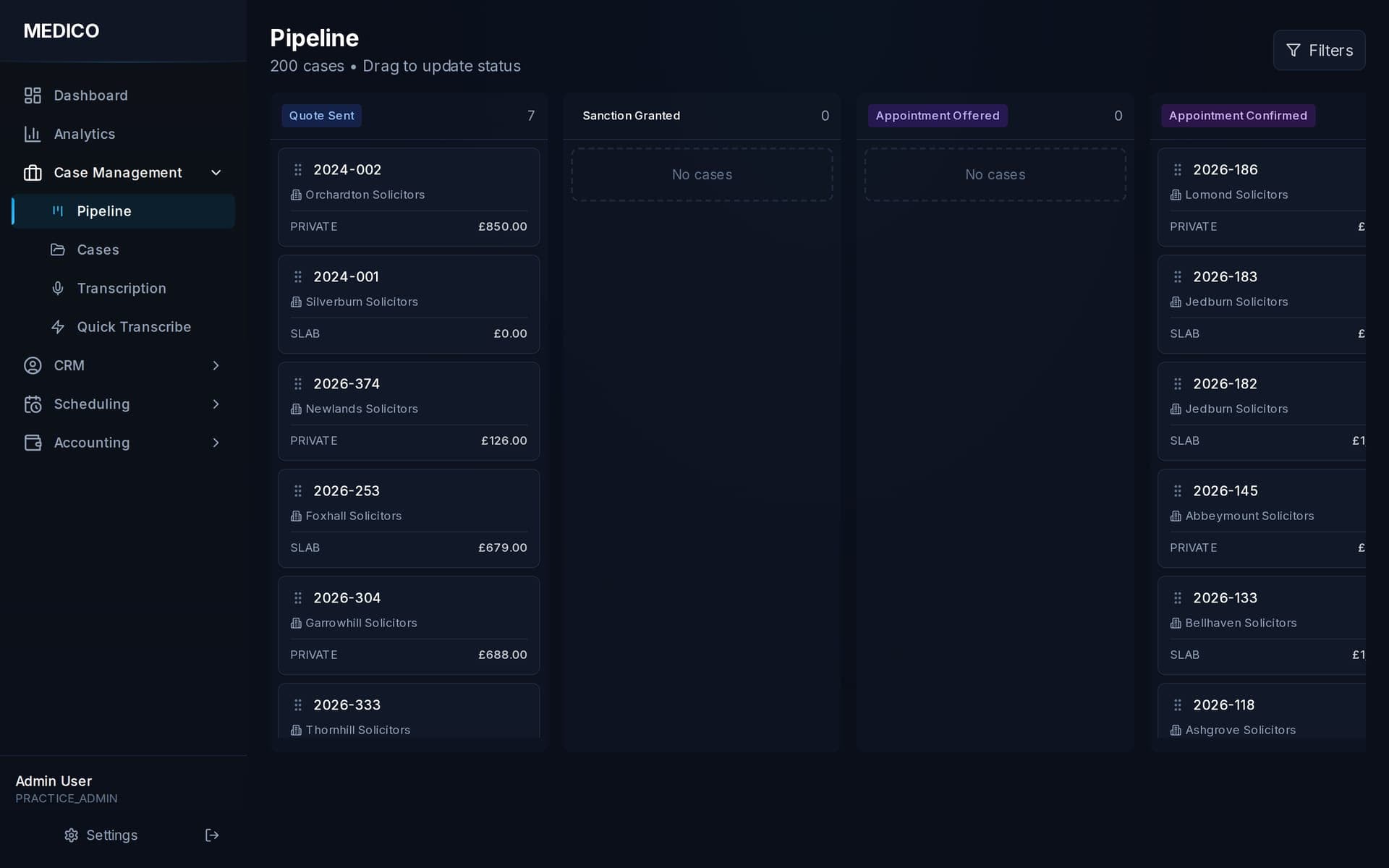 MEDICO — Case Management & Workflow Engine