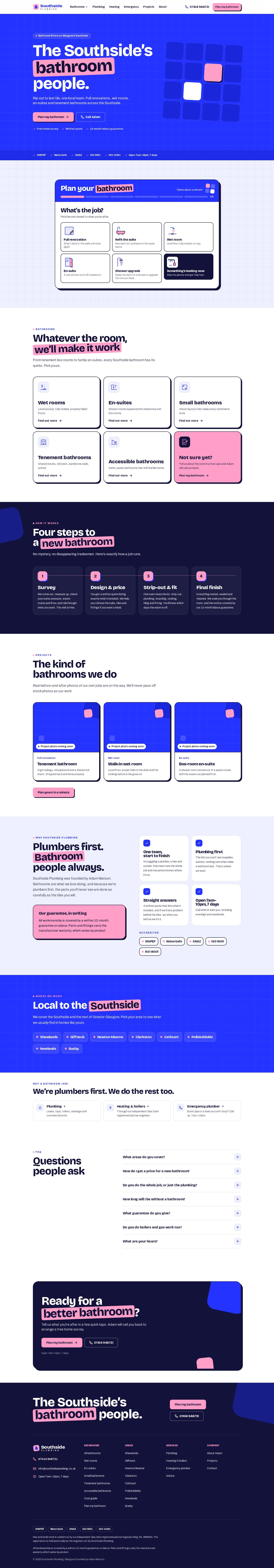Southside Plumbing, Brand & Homepage
