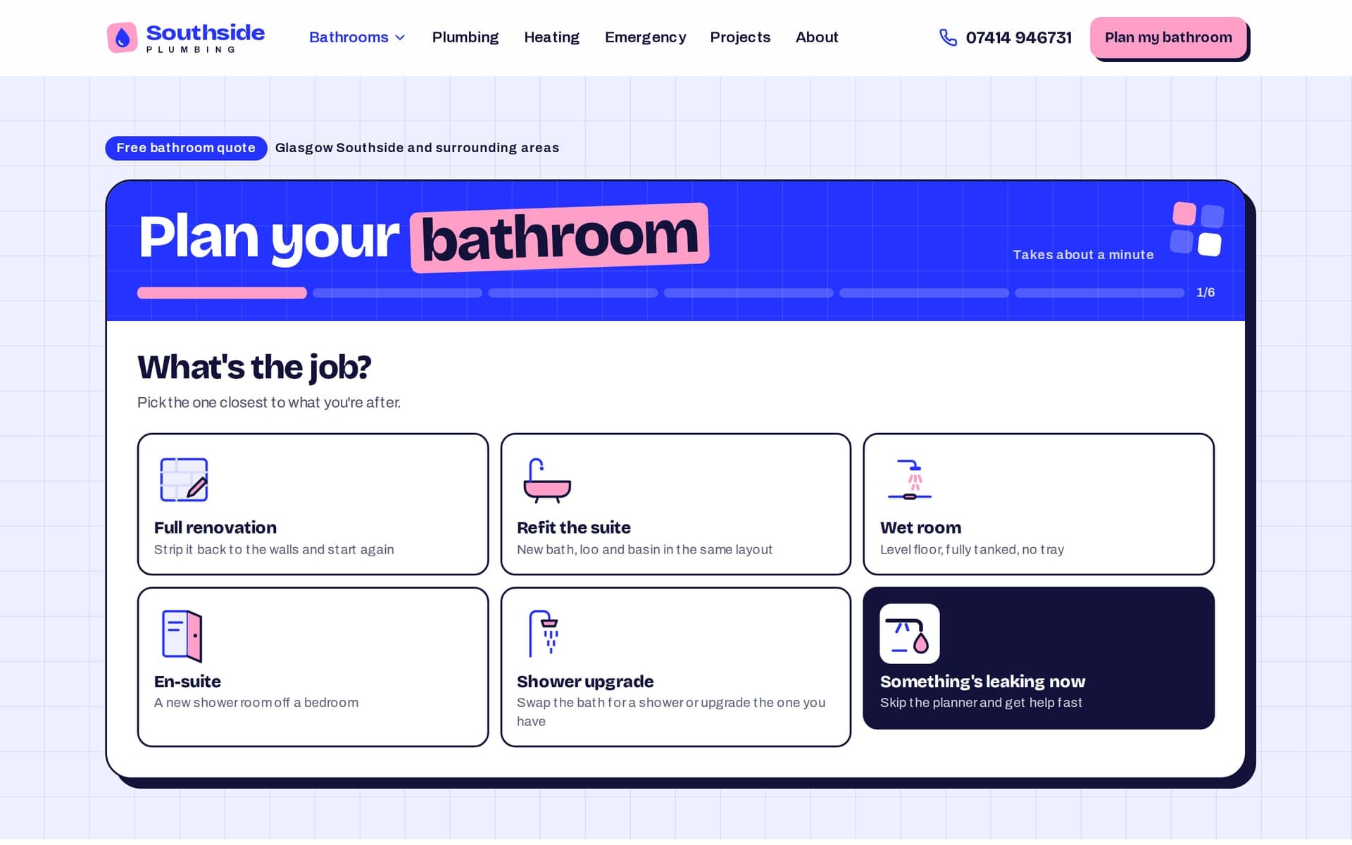 Southside Plumbing, The Bathroom Planner detail