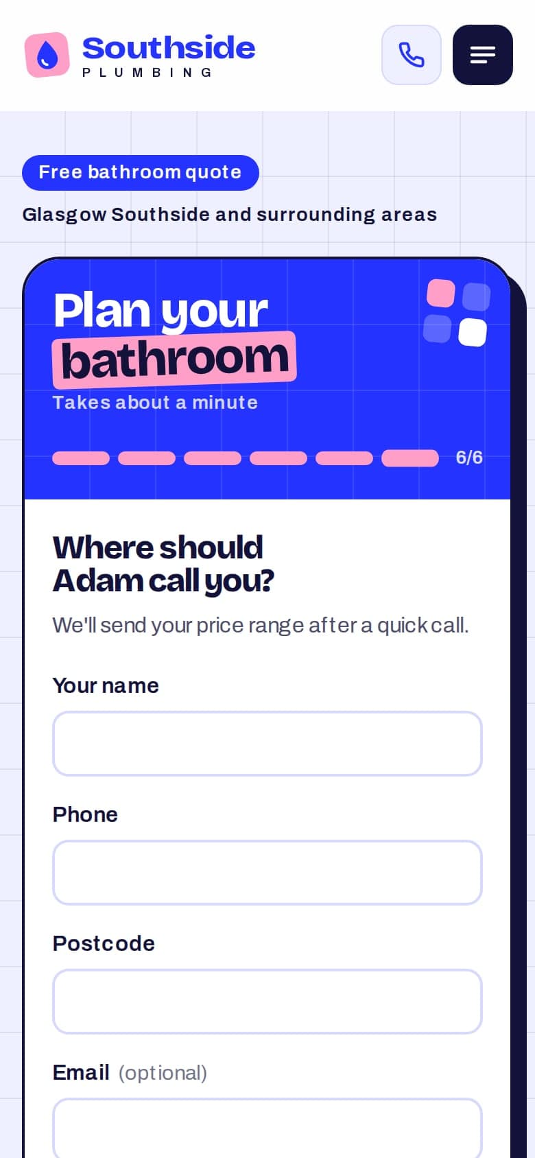 Southside Plumbing, The Bathroom Planner detail