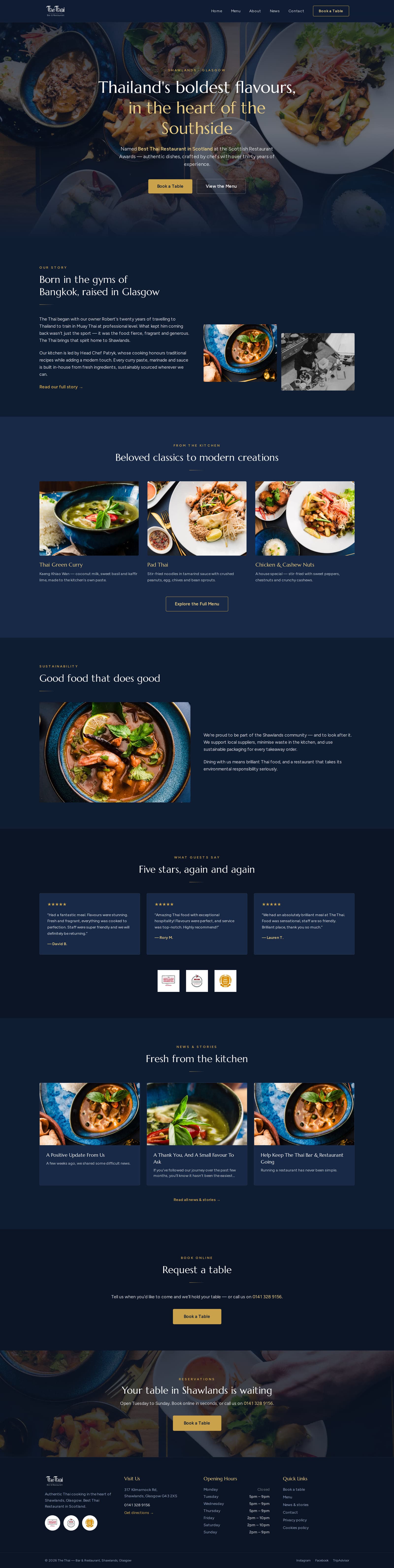 The Thai — Rebrand & Homepage