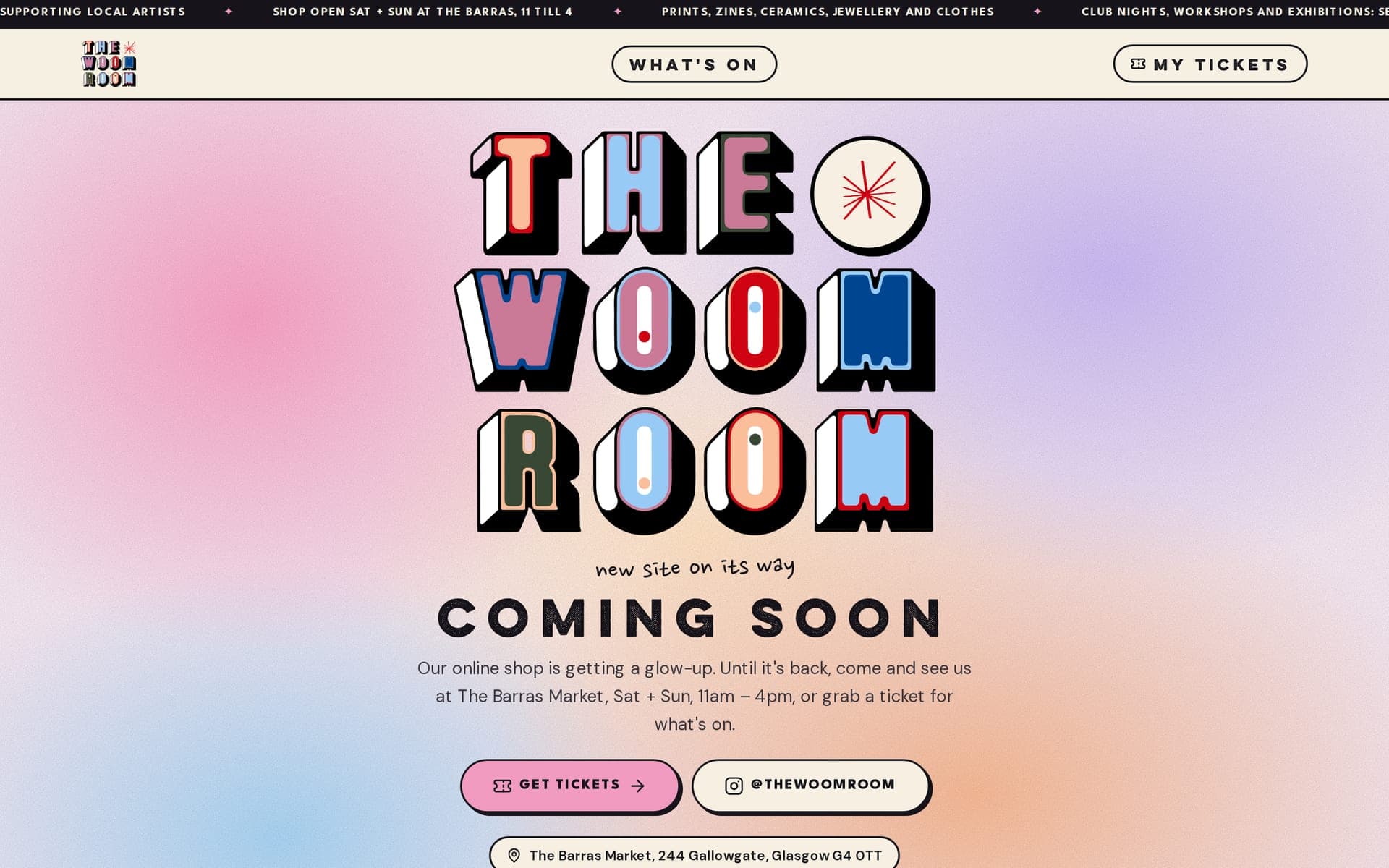 The Woom Room, The Rebuilt Website
