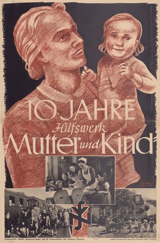 10 Jahre Hilfswerk Mutter und Kind as a poster print