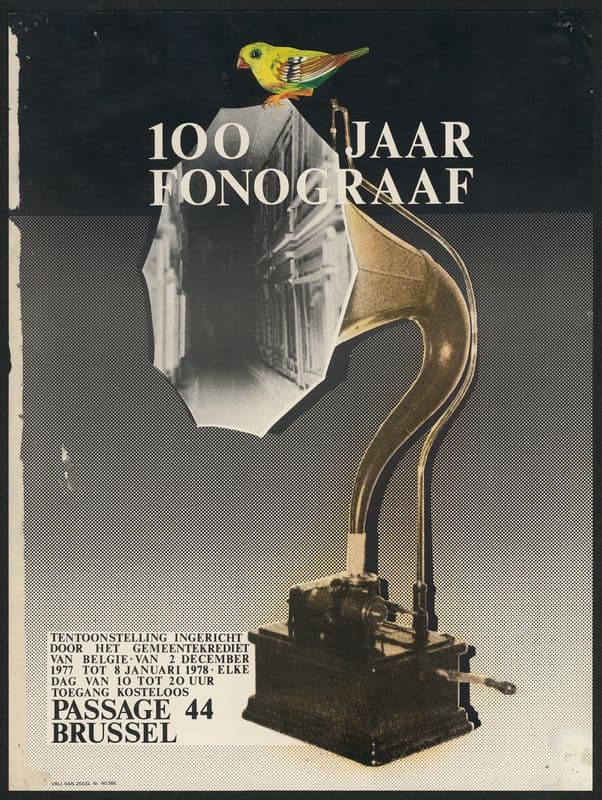 100 jaar fonograaf as a canvas print