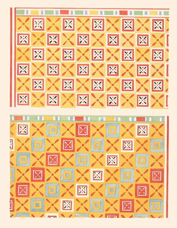 16 et 17. Plafonds du Tombeau D’amenemant (n° 58) as a canvas print