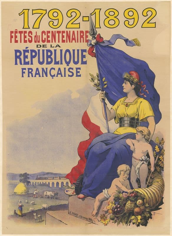 1792-1892. Fêtes du centenaire de la République française as a canvas print