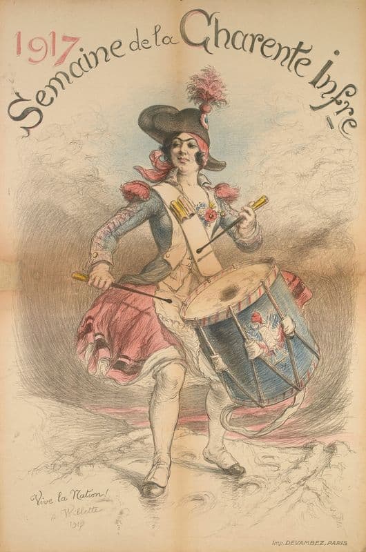 1917 Semaine de la Charente Infre as a canvas print