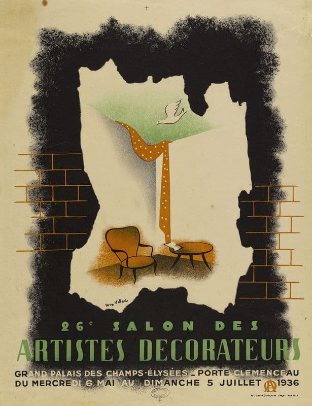 26e salon des artistes décorateurs. Grand Palais des Champs-Elysées as a canvas print