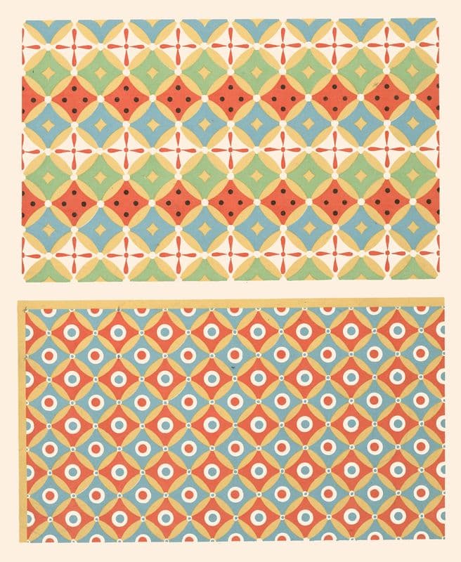 27. Plafond du Tombeau de Nekht-Mîn (n° 87), 28. Plafond du Tombeau n° 91 (Anonyme) as a canvas print