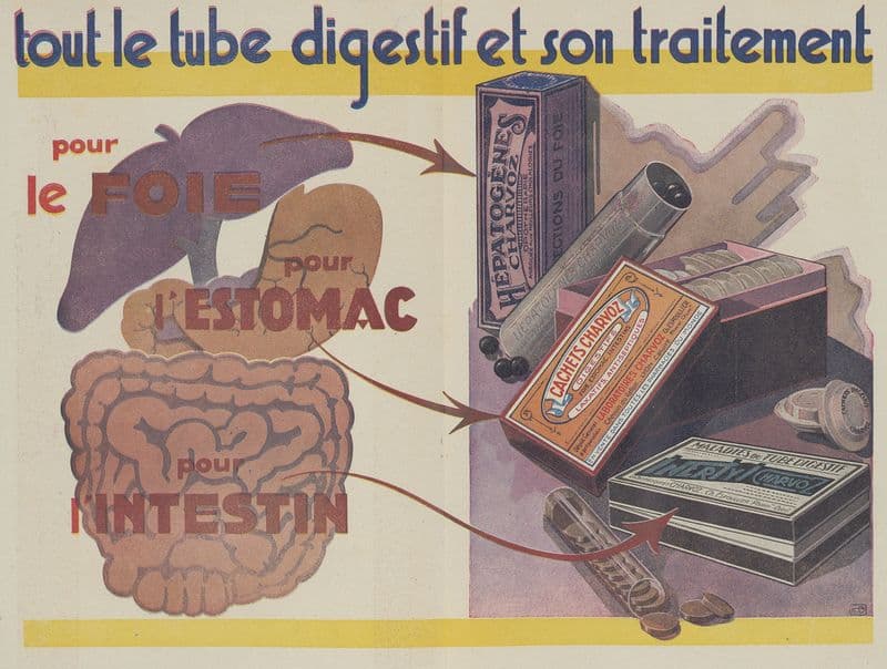 3 médicaments pour le tube digestif 2 (1910-1950) as a canvas print