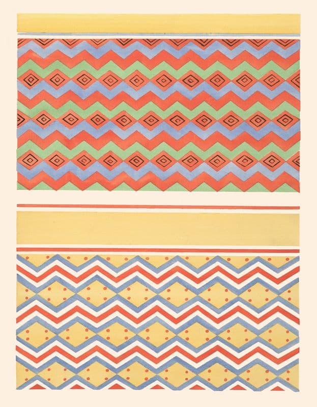 5. Plafond du Tombeau D’amounzeh (° 84), 6. Plafond du Tombeau D’amenemheb as a canvas print