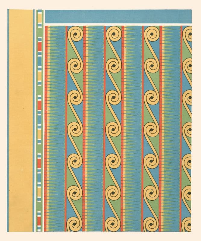 50. Plafond du Tombeau de Nesi-pa-Noferher (n° 68) as a canvas print